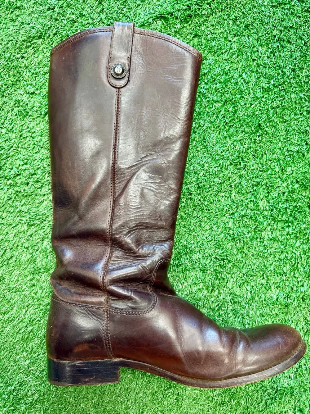 Frye Women's Over-the-Knee Leather Boots in Dark Brown